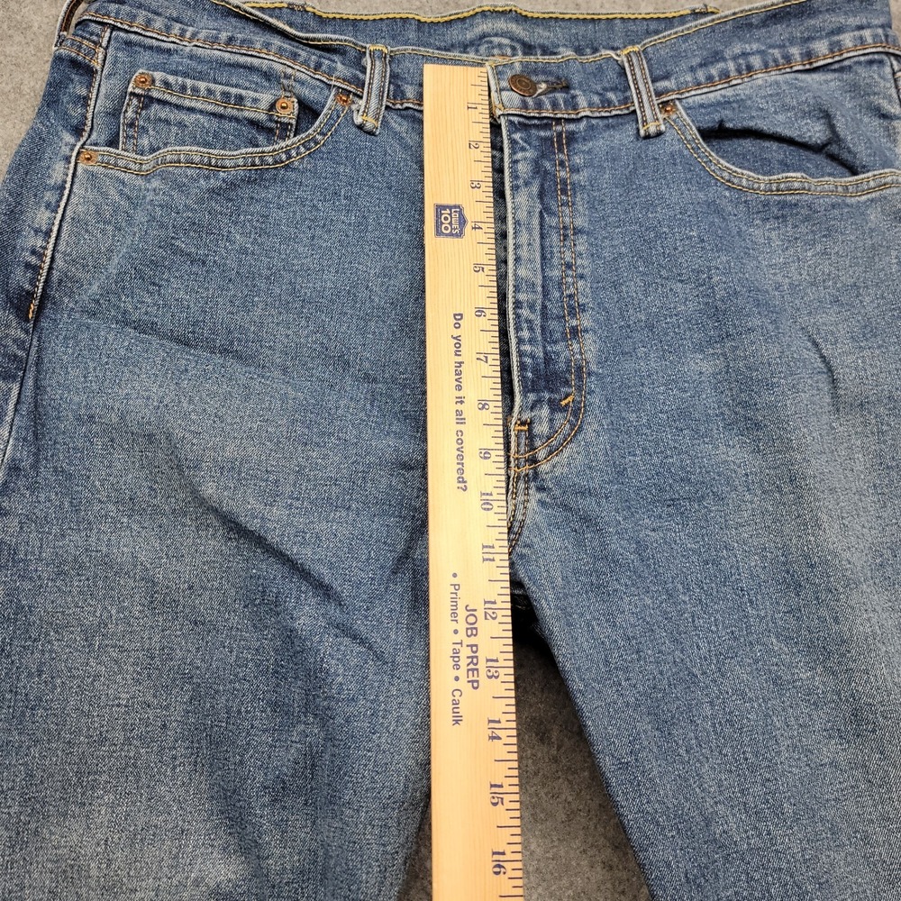 Levi Strauss 505 Mens Jeans 38x30 Medium Wash Straight Leg Denim Pants - Picture 13 of 16